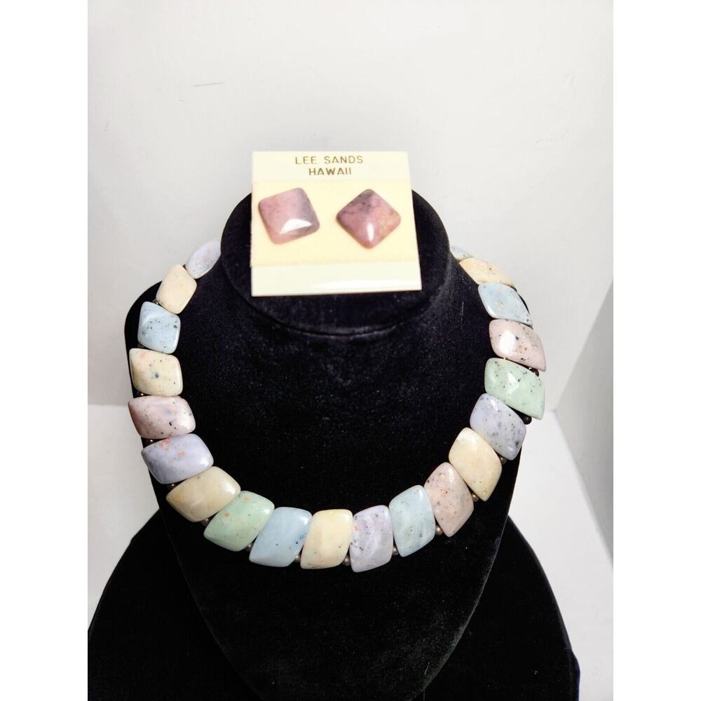 Lee Sands Hawaii Earrings And Necklace Statement Love The 80s